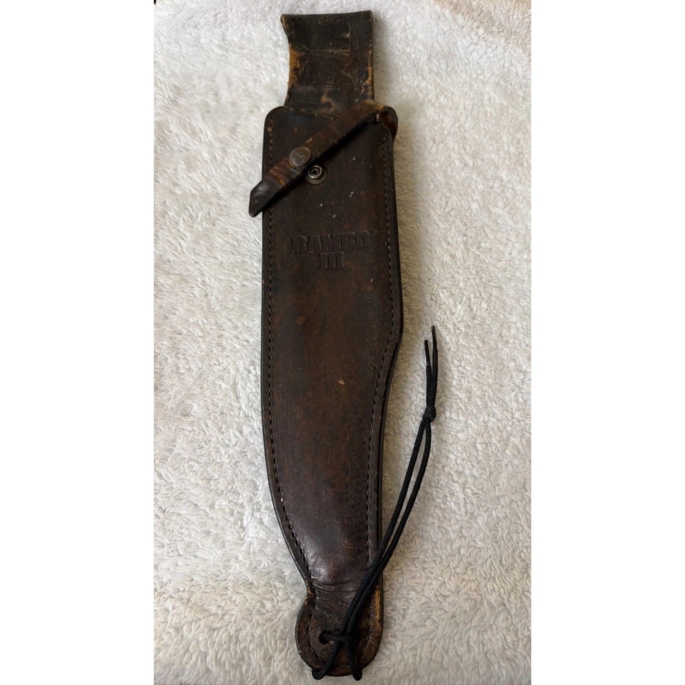 Rambo lll Leather Sheath Only 17" Knife Vtg Sylvester Stallone Movie Cosplay